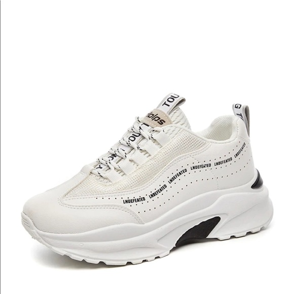 Lace-up Front Chunky Sole Sneakers - Picture 3 of 4